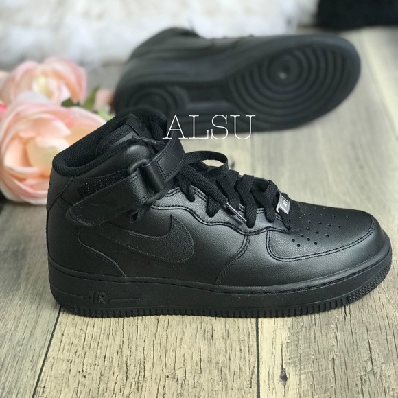 Nike Shoes | Nike Air Force 7 Mid Black Black W Authentic | Poshmark